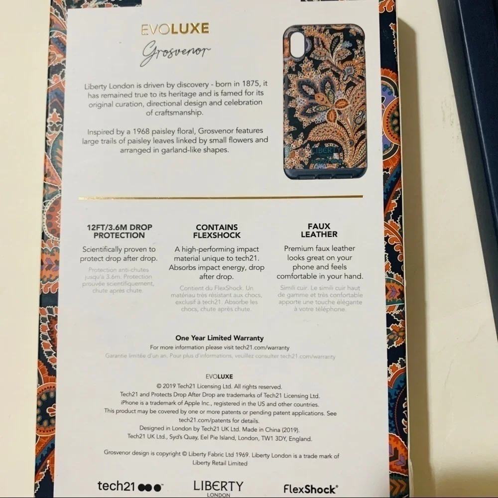 Tech21•Evo Luxe Liberty case iPhone Xs Max